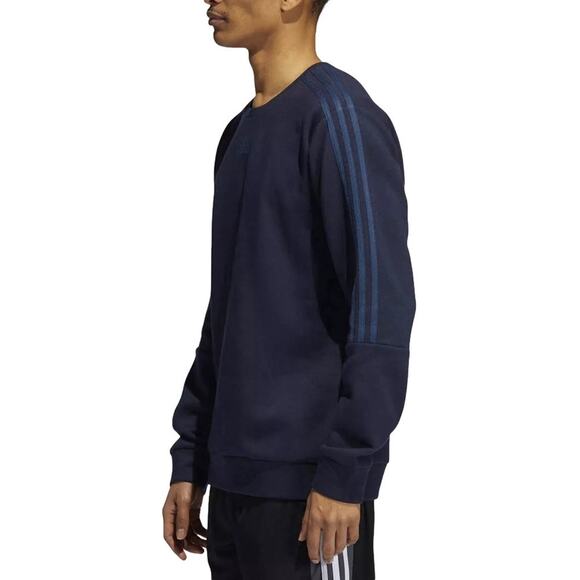 Adidas Men’s Fleece Sweatshirt Blue Size Large NWT - Picture 9 of 9